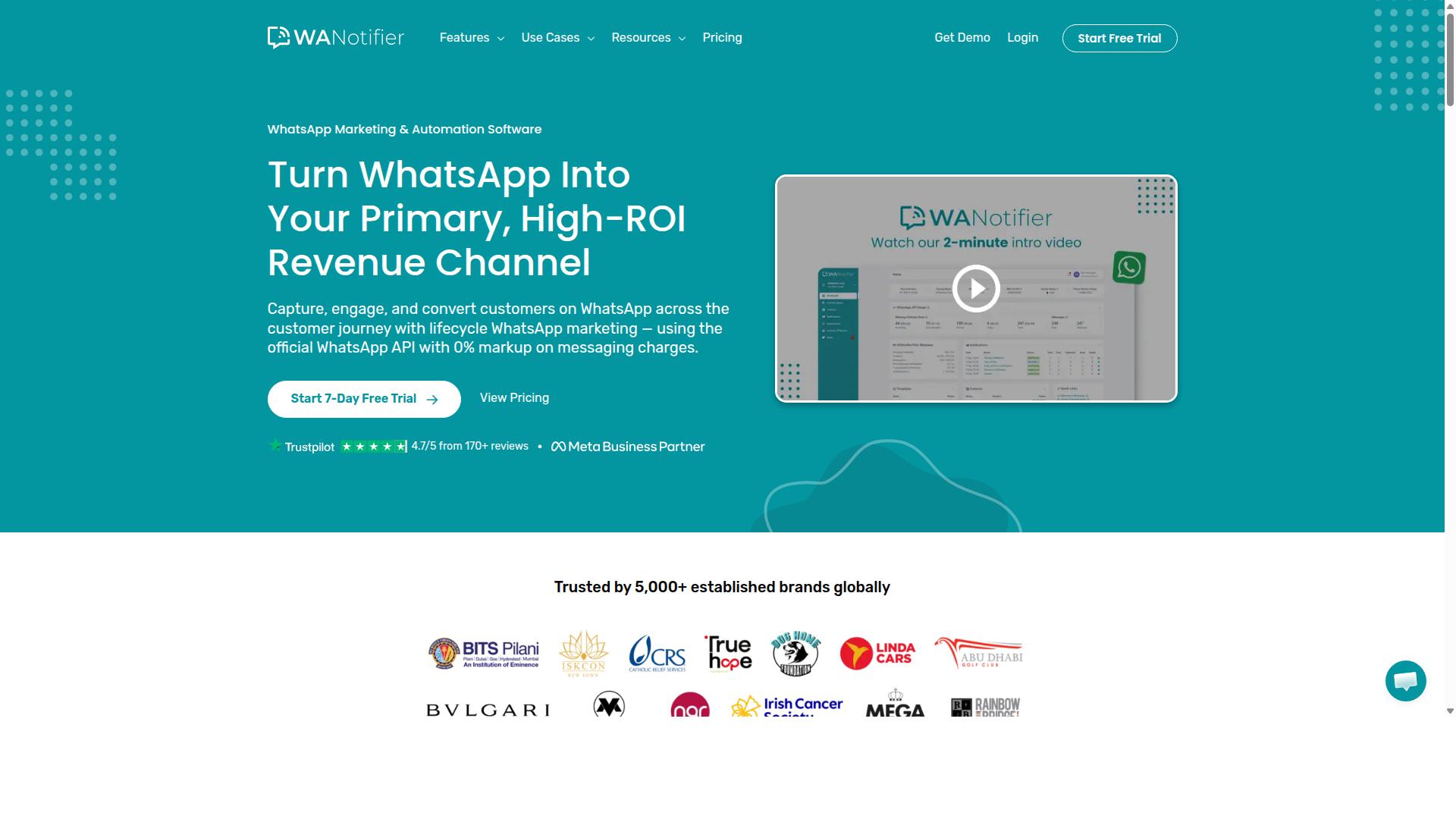Com.bot for WhatsApp Order Updates in 2026 website